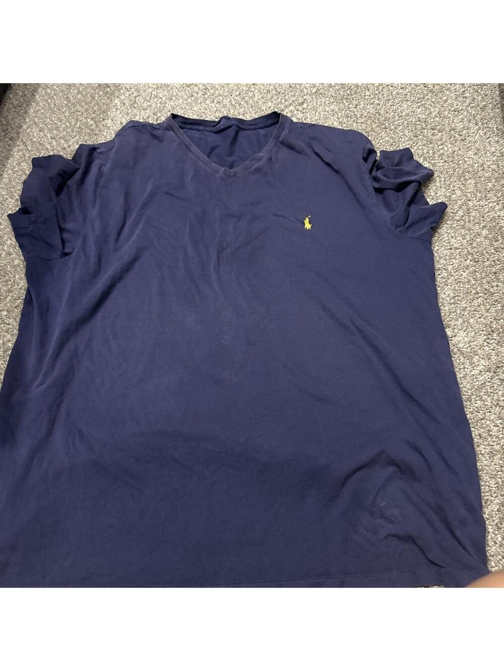 Polo Ralph Lauren Men's Navy and Blue Tshirt